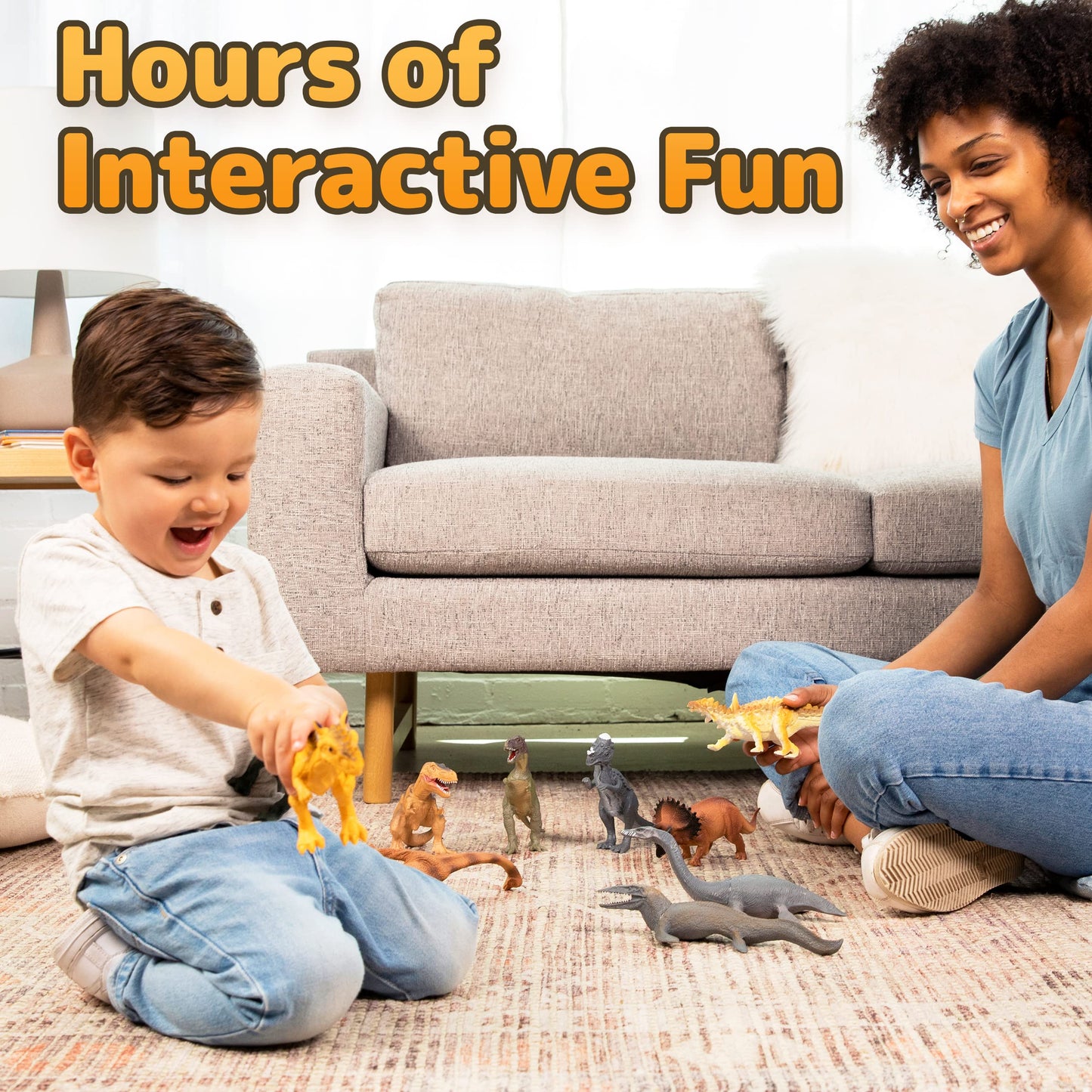 12 Dinosaurios realistas de 25cm