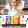 Rompecabezas de madera de multiplicaciones