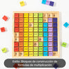 Rompecabezas de madera de multiplicaciones