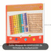 Rompecabezas de madera de multiplicaciones