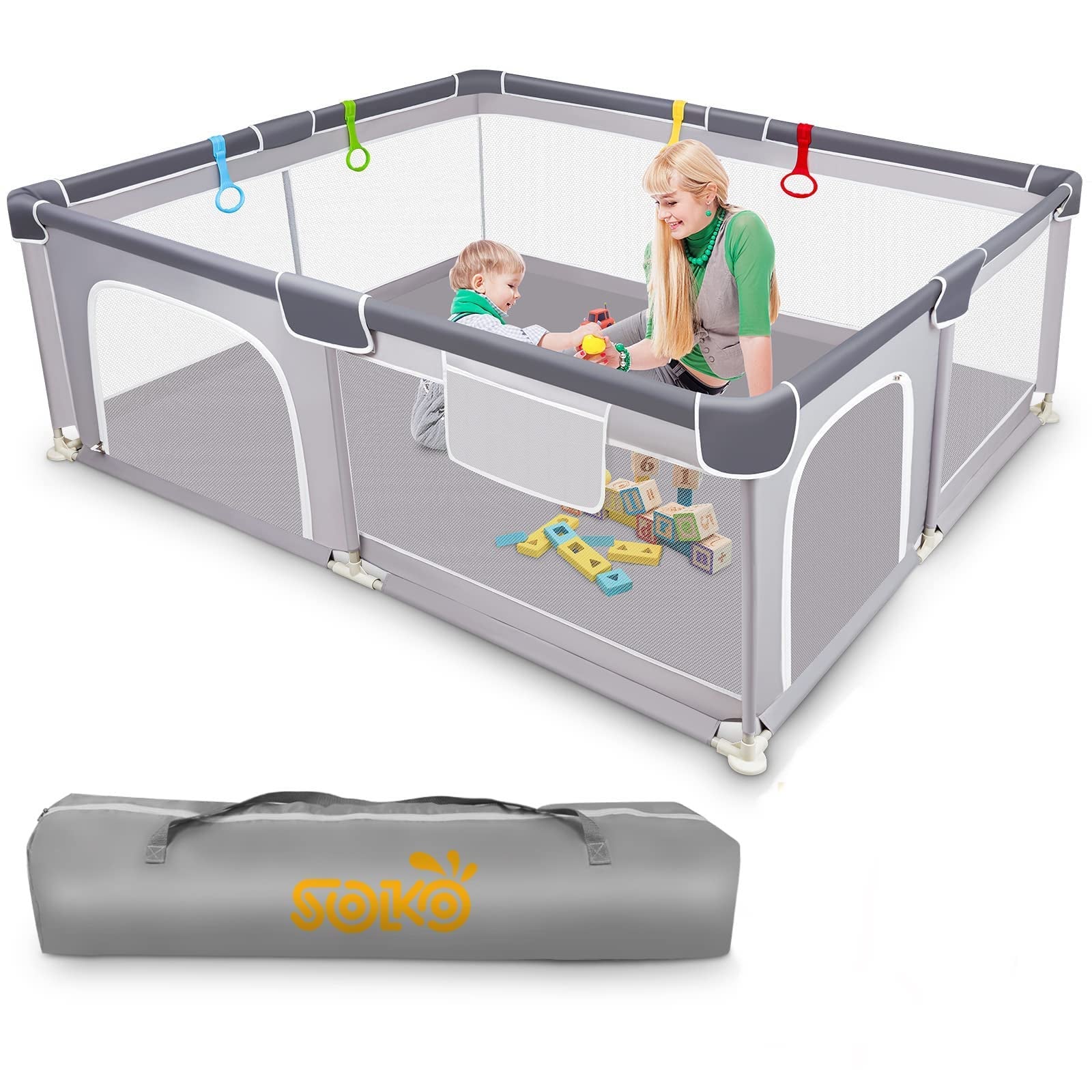 Soko- Baby Playpen 71”×59”
