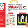 Play Panda Cuadrados de rompecabezas magnéticos: 400 imanes de colores, 200 rompecabezas