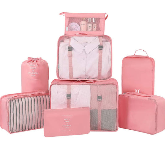 Juego de 8 cubos de equipaje organizadores