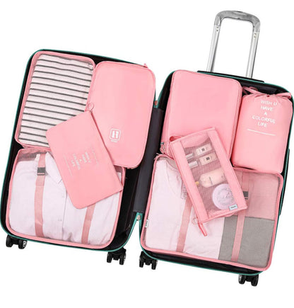 Juego de 8 cubos de equipaje organizadores