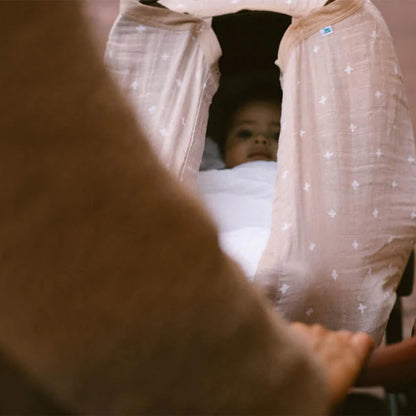 Little Unicorn Toldo para asiento de automóvil de muselina 100% algodón