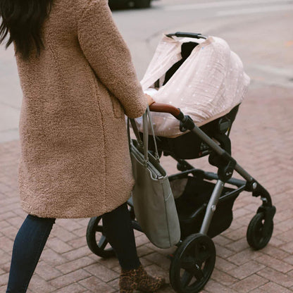 Little Unicorn Toldo para asiento de automóvil de muselina 100% algodón