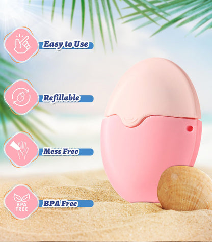 Aplicador de protector solar para niños y familias con bola de rodillo