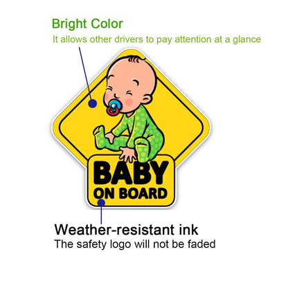 Calcomanía de advertencia de seguridad para conductor