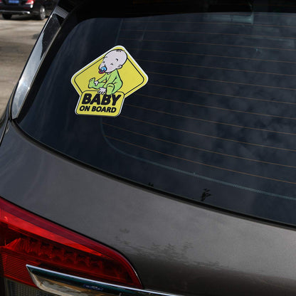 Calcomanía de advertencia de seguridad para conductor