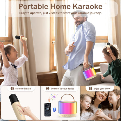 Karaoke 2 Micrófonos Inalámbricos
