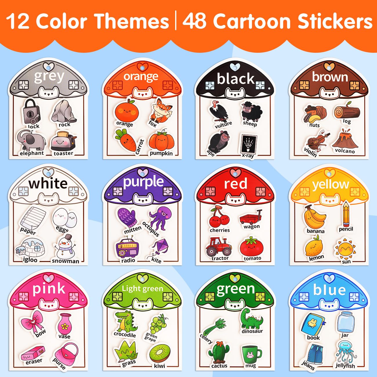 Montessori Busy Book - Juguetes de clasificación de colores para niños