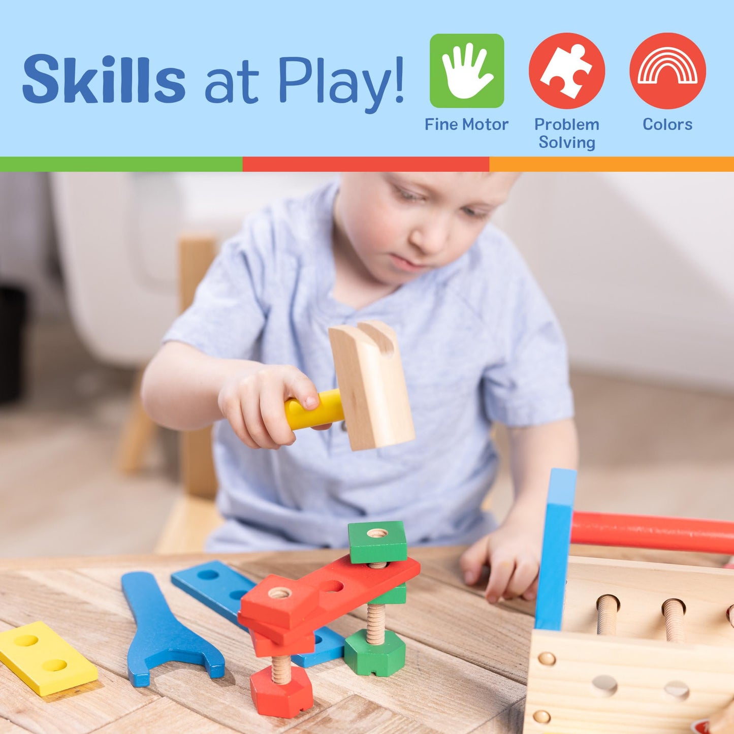 Melissa & Doug – Take-Along. Kit de herramientas, Estándar
