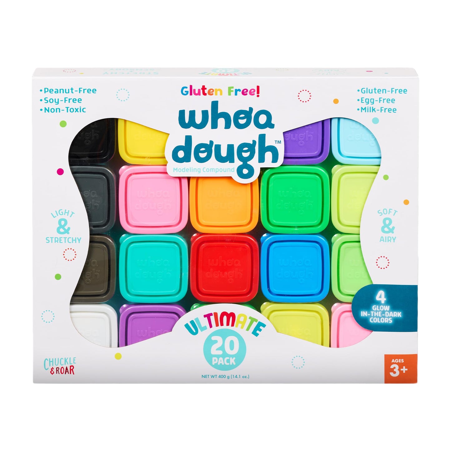 Chuckle & Roar - Pack Ultimate de Whoa Dough - 20 Envases de Whoa Dough - Seguro y No Tóxico