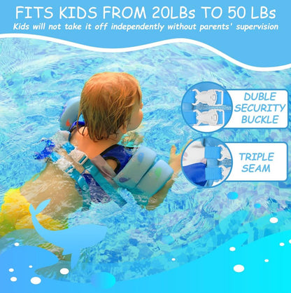 Chriffer Chaleco salvavidas para niños de 22 a 55 libras