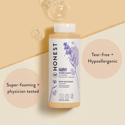 The Honest Company Babe's Mini Must Haves - Set de regalo | Esenciales hipoalergénicos para el baño de lavanda