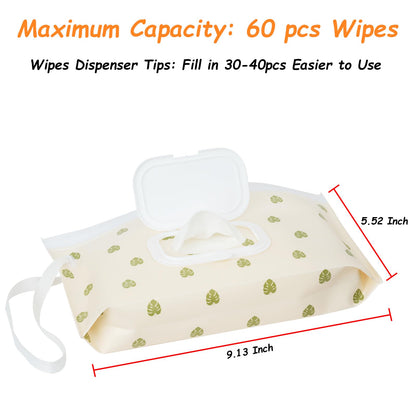 Estuche portátil recargable para toallitas para bebés
