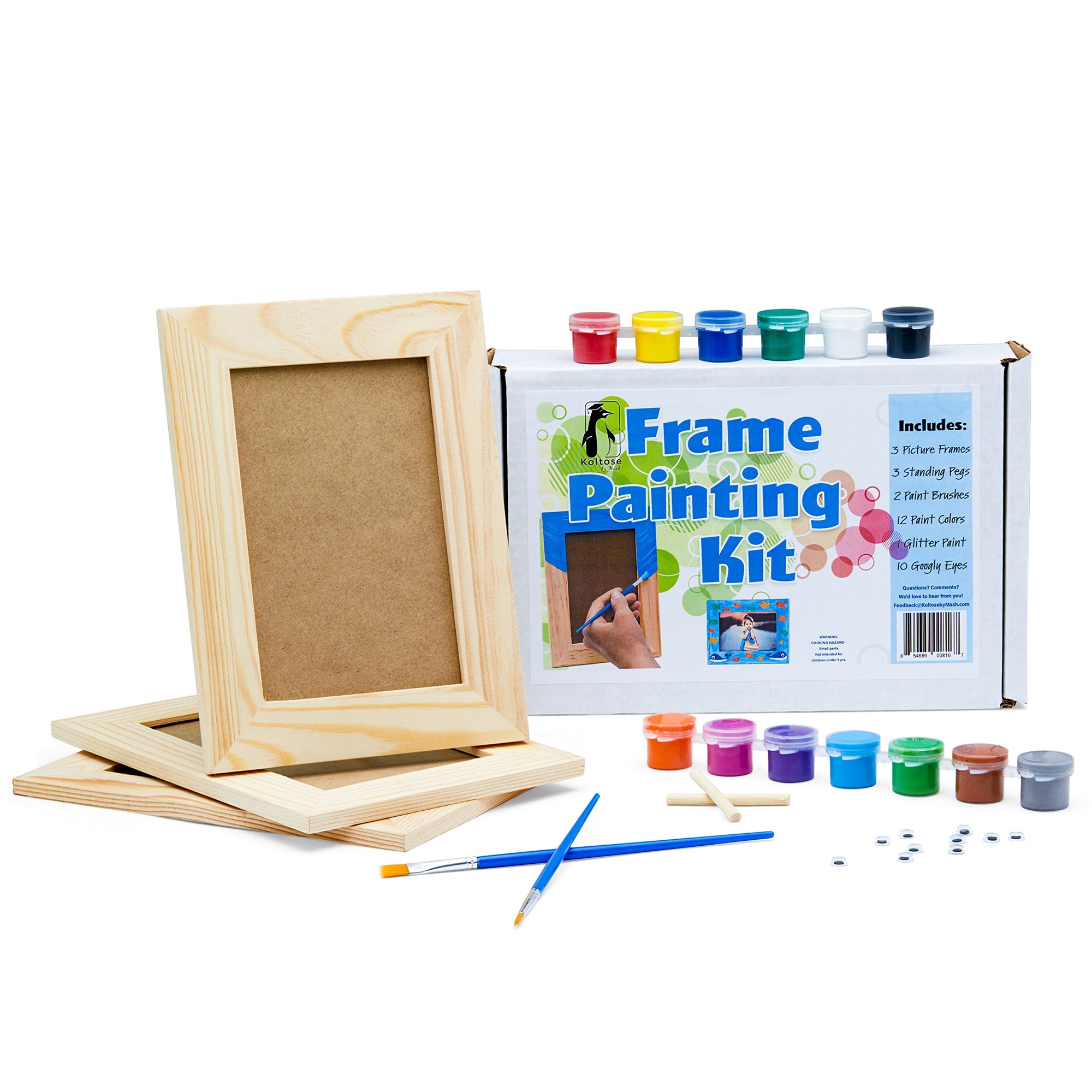 Kit de manualidades para pintar marcos de fotos