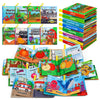 Dr.Rapeti Paquete de 8 libros de tela suave, libros de baño para bebés, lavables, masticables