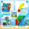 Dr.Rapeti Paquete de 8 libros de tela suave, libros de baño para bebés, lavables, masticables