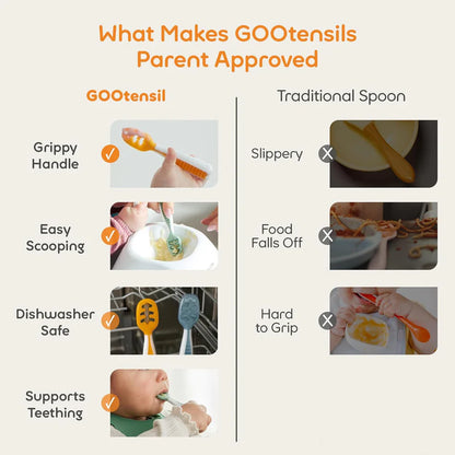 NumNum GOOtensils™ | Cucharas de autoalimentación para bebés