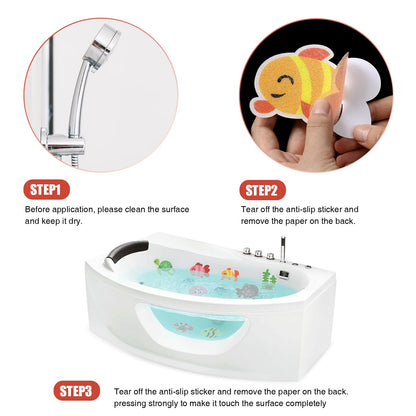 Calcomanías antideslizantes para bañera, 20 piezas de calcomanías antideslizantes