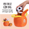 Plush Creations Bolsa de felpa deportiva parlante con 4 peluches parlantes