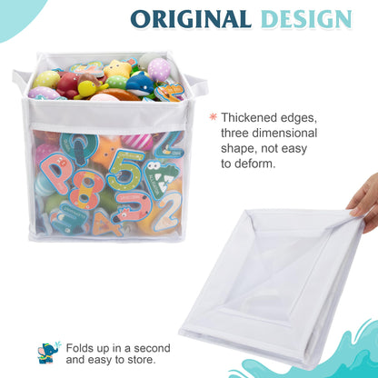 ZIFTY Organizador grande de almacenamiento de juguetes de baño de secado rápido