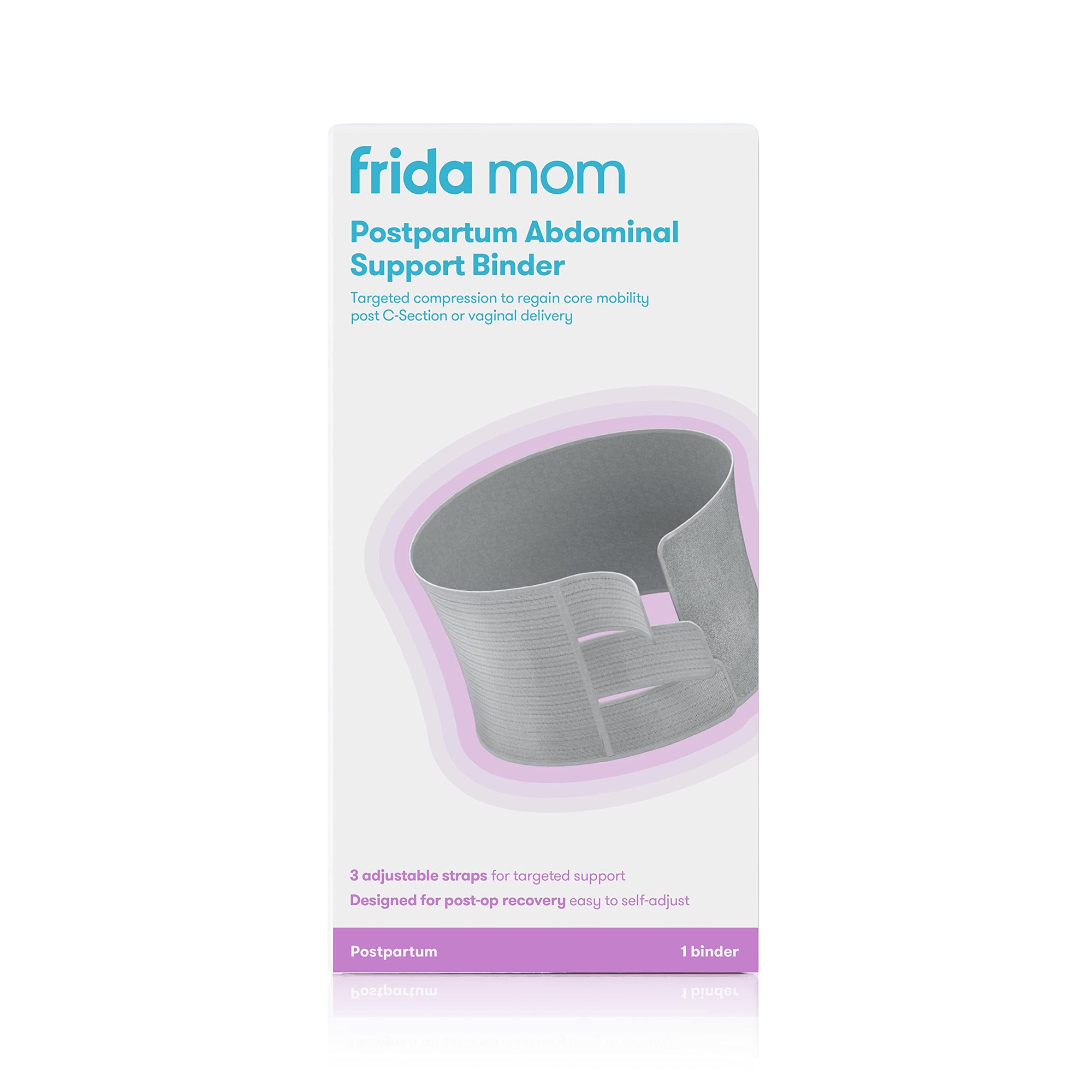 Frida Mom faja postparto | Parto natural y recuperación de cesárea | Envoltura de compresión ajustable de 9"