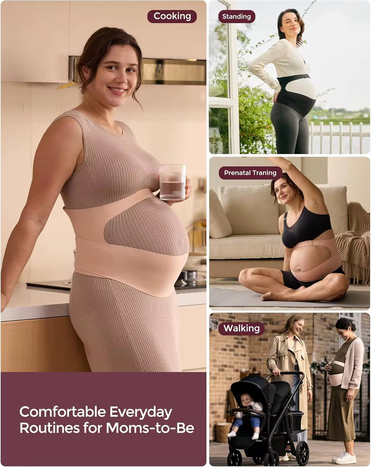 Banda de Vientre de Maternidad, Talla M