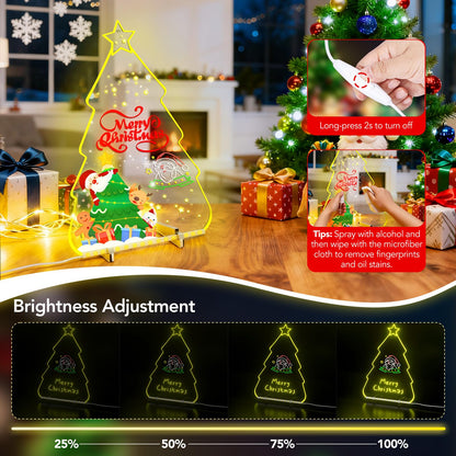 Kids LED Note Board Pad with Light 4 Modes 7 Colors