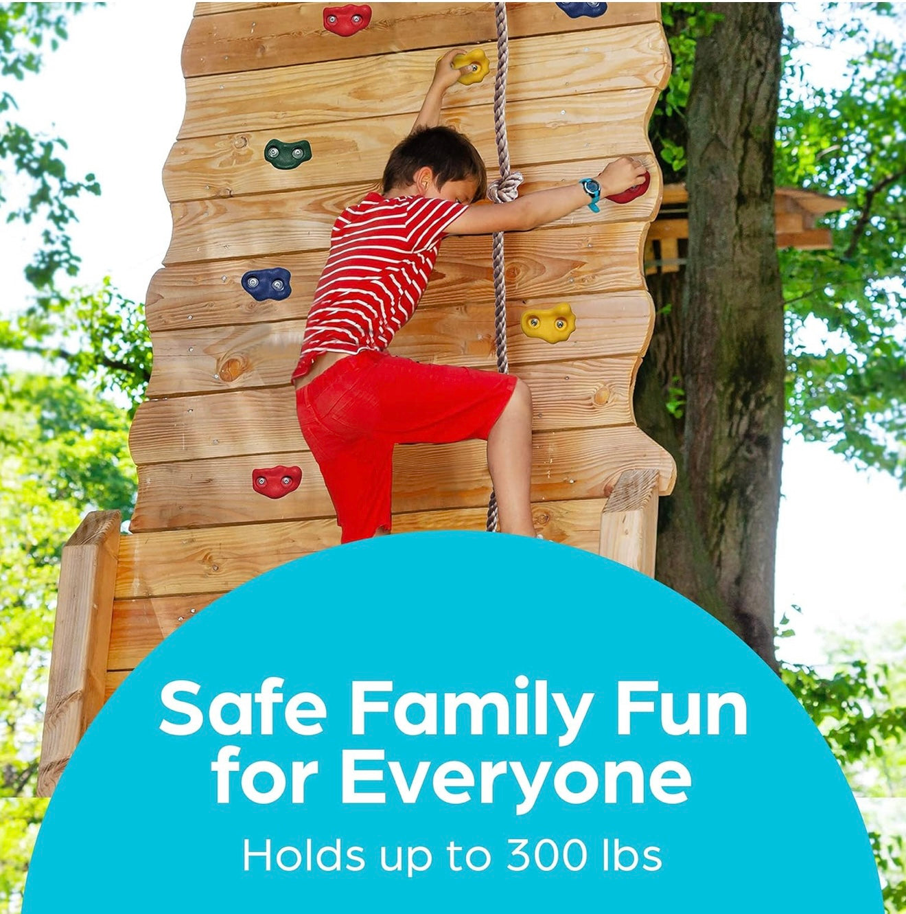 Presas de escalada Jungle Gym Kingdom para niños, 25 asas