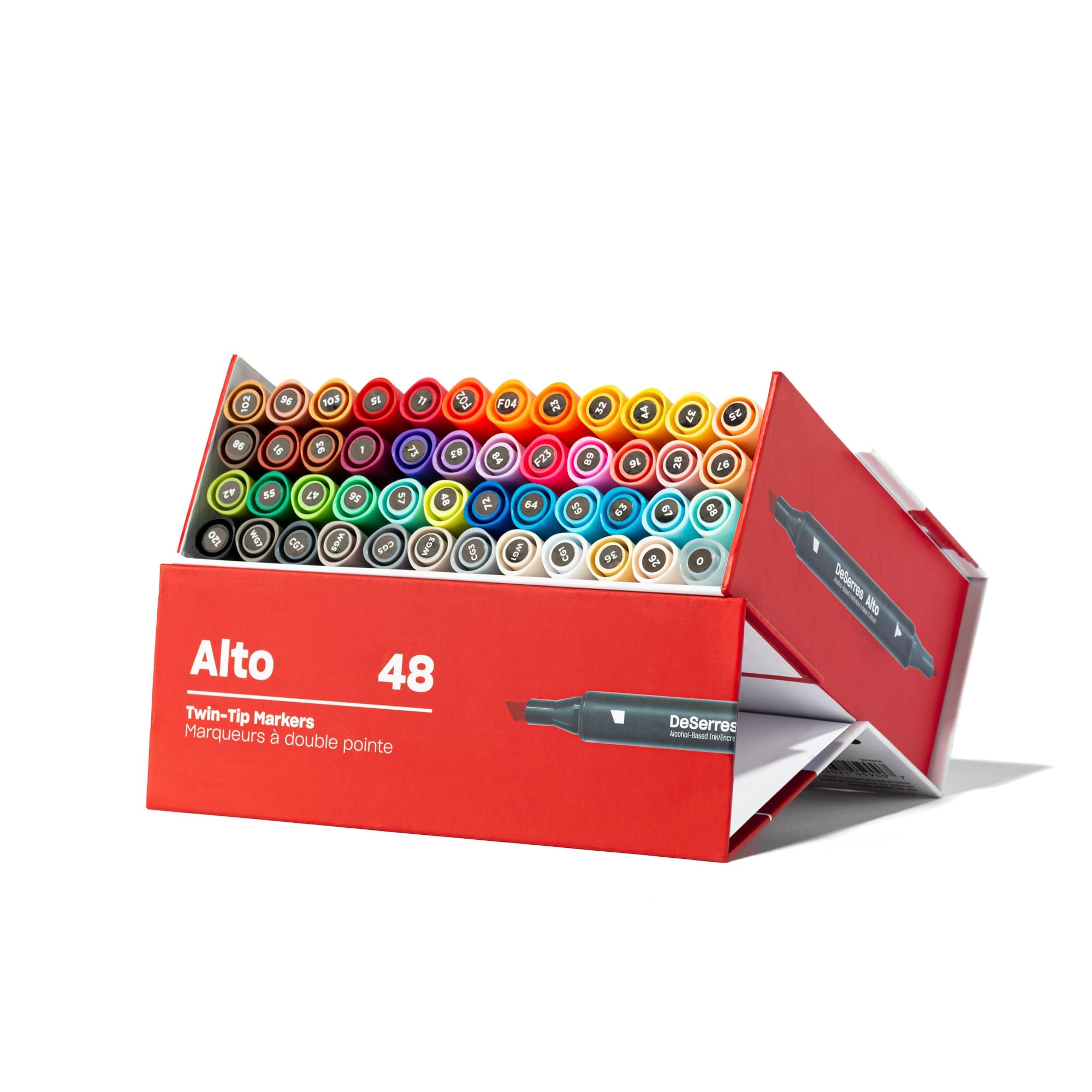 Marcadores a base de alcohol, 48 colores