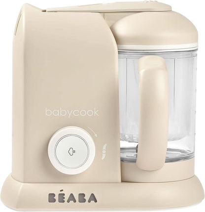 BEABA Babycook Solo - Máquina de alimentos para bebés 4 en 1, vaporizador de puré y licuadora para purés