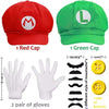 Super Bros Luigi Adulto Sombrero Gorra Disfraz Cosplay