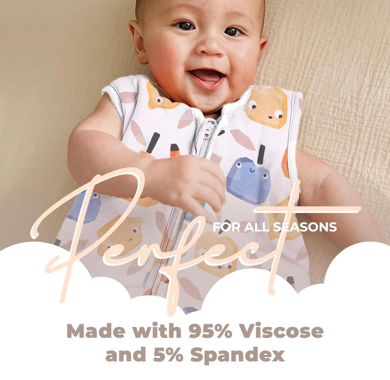 Nyte Nyte Baby - Saco de dormir suave sin mangas, 12-18 meses