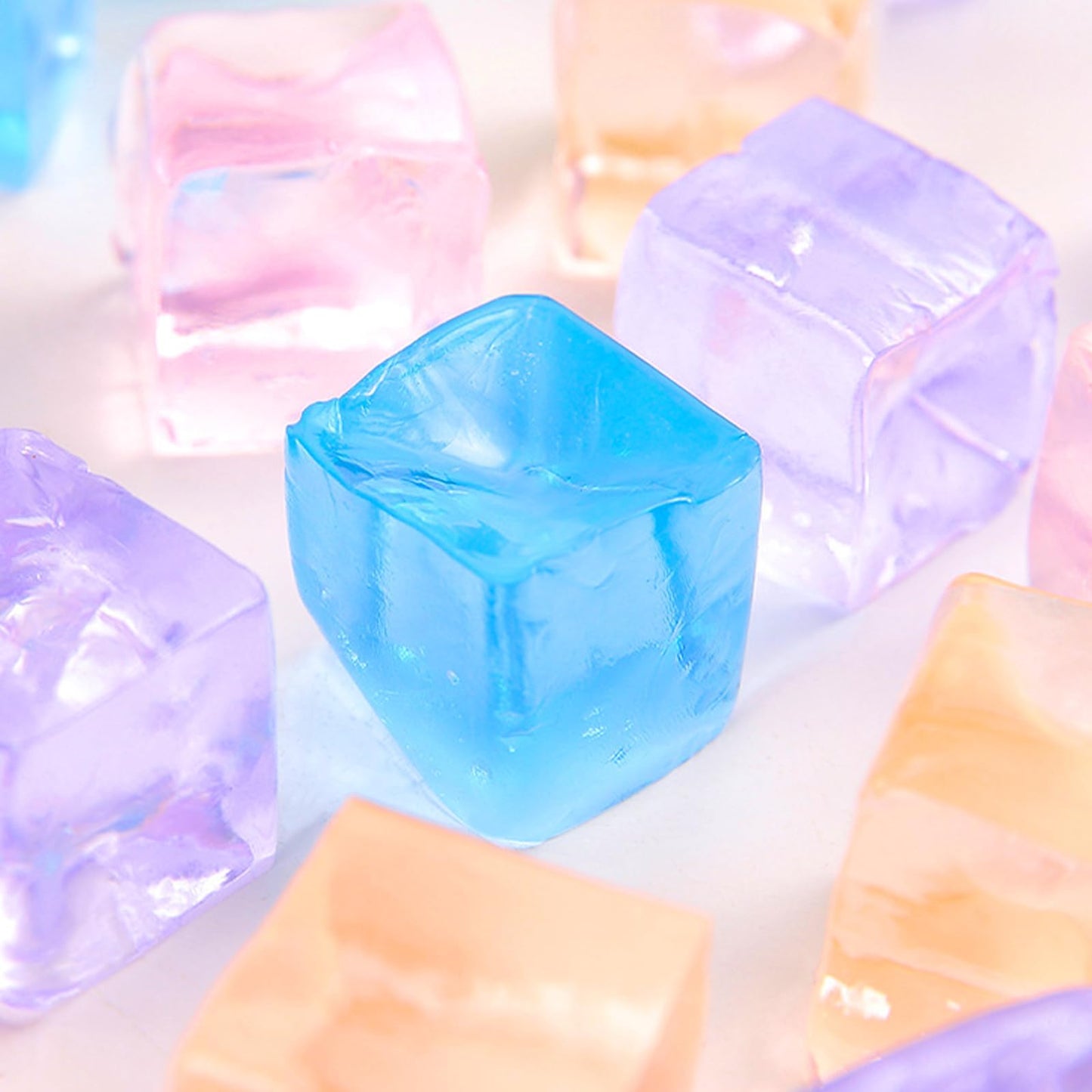 24 bolas antiestrés y sensoriales, juguetes para apretar cubitos de hielo