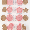 8 piezas de cortadores de galletas