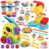 PLAY Juego de creaciones de cocina de masa de color 2 en 1, para hacer fideos para helados