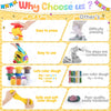 PLAY Juego de creaciones de cocina de masa de color 2 en 1, para hacer fideos para helados