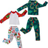 YAMASO ELF Conjunto de ropa de dormir para muñeca de 2 piezas (verde+rojo)