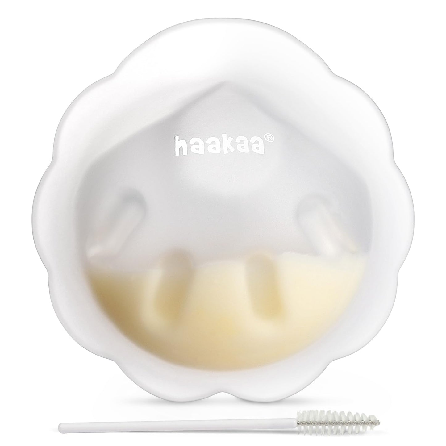 haakaa Recolector de leche materna de silicona suave en forma de pétalo
