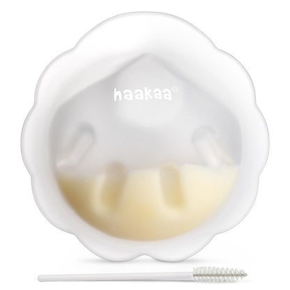 haakaa Recolector de leche materna de silicona suave en forma de pétalo