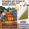 Toylogy 72 bloques magnéticos: construye minas Magnet World Sword Edition
