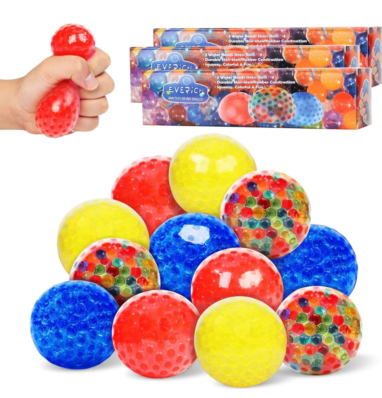 Stress Ball-EVERICH TOY Squishy Balls Juguetes antiestrés para niños