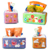 Caja de pañuelos de pascua para bebés de 6-12 meses