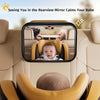 Espejo de automóvil para bebé para asiento de automóvil de bebé,