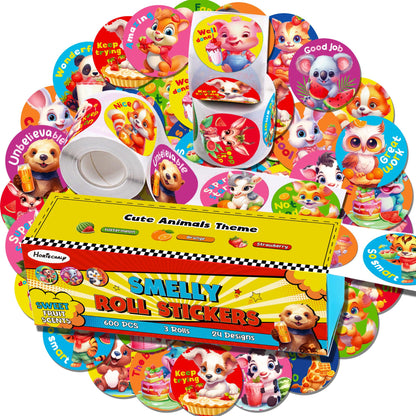 Rollos de pegatinas HORIECHALY para rascar y oler