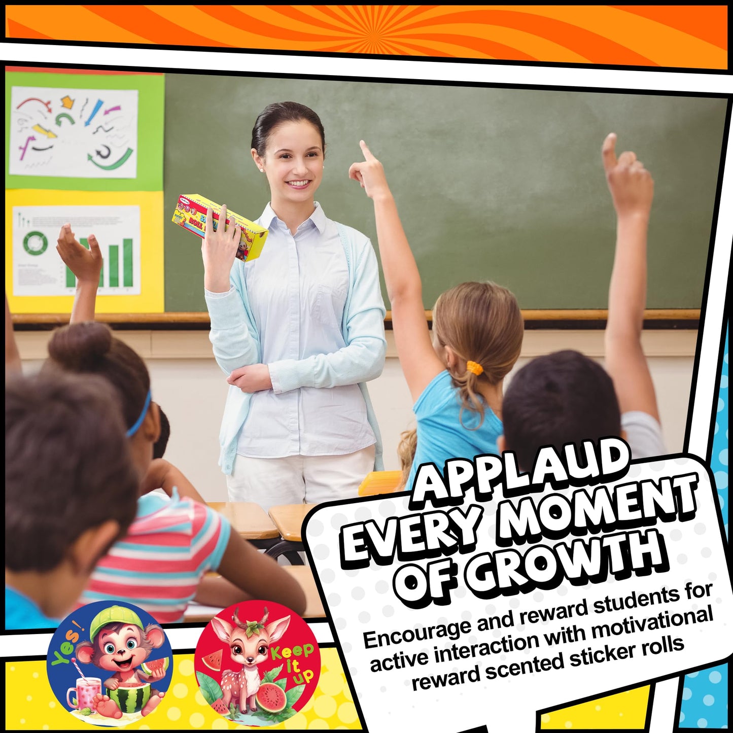 Rollos de pegatinas HORIECHALY para rascar y oler