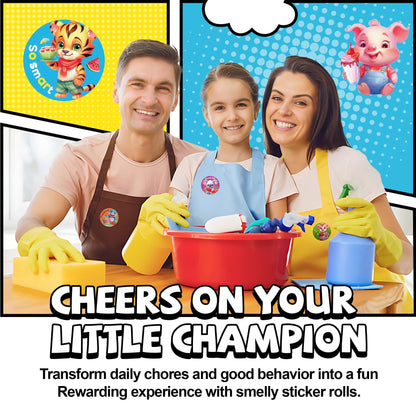 Rollos de pegatinas HORIECHALY para rascar y oler