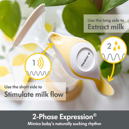 Extractor de leche manual Medela con Flex Shields Harmony